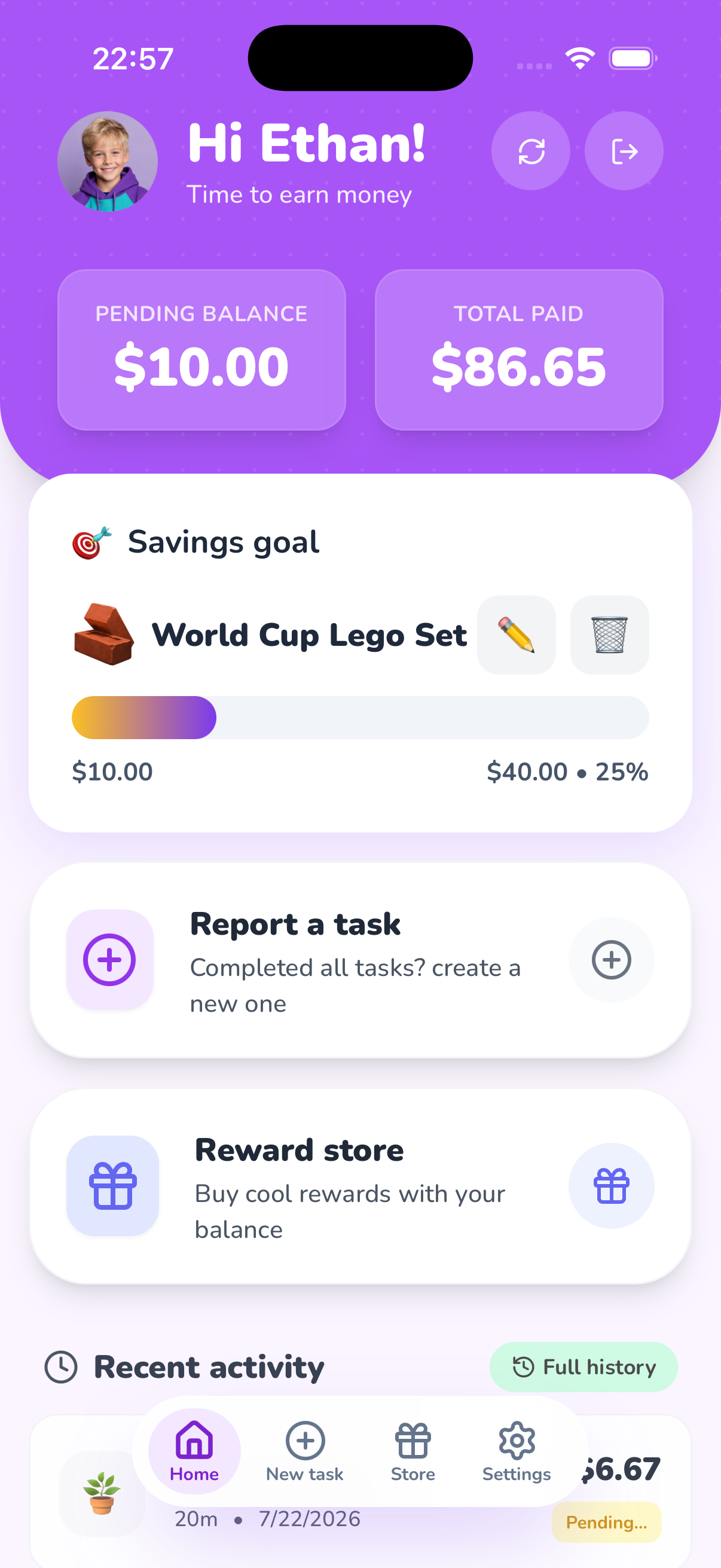 Taskids App Screen 4